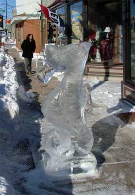 2009 Ice carving on 3rd Avenue