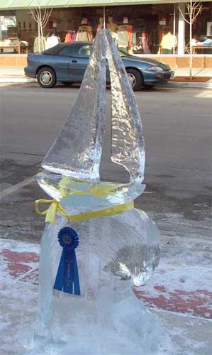 Ice sculpture contest brings talented artists from together from near and far.